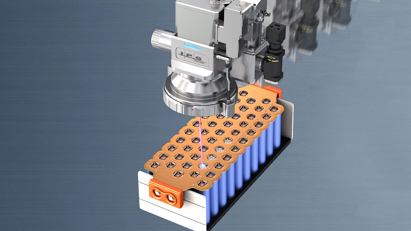 On-the-Fly Laser Welding of an EV Battery