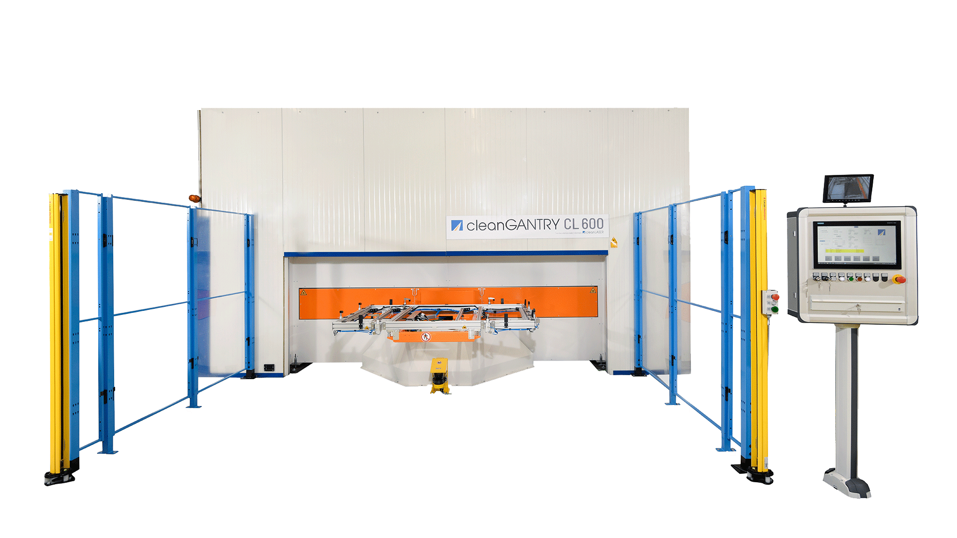 A gantry based laser cleaning system